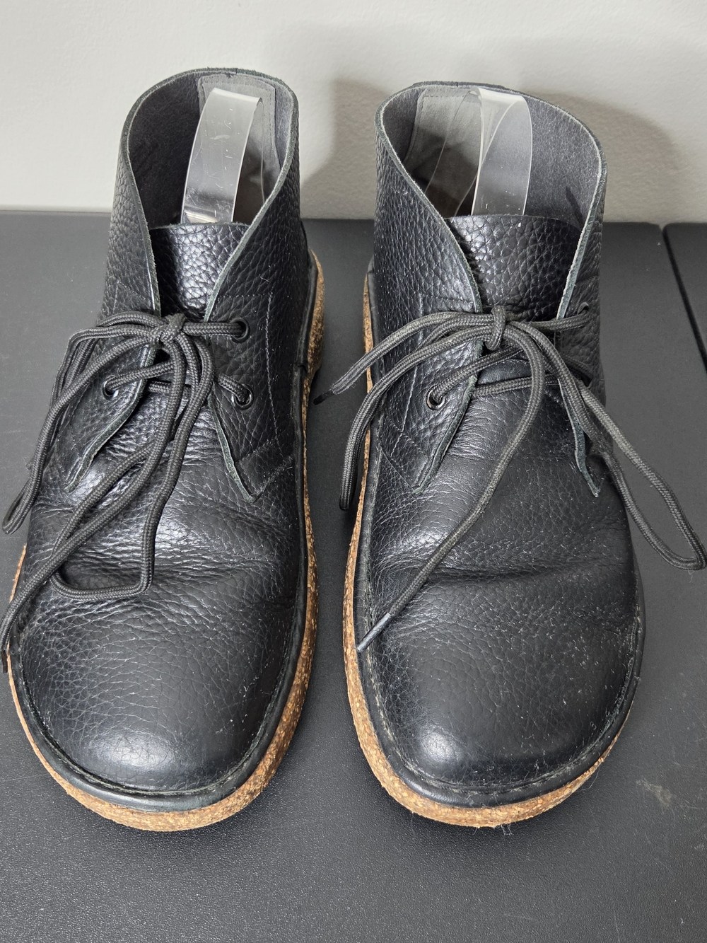 Birkenstock Milton Black Leathed Chukka Boots